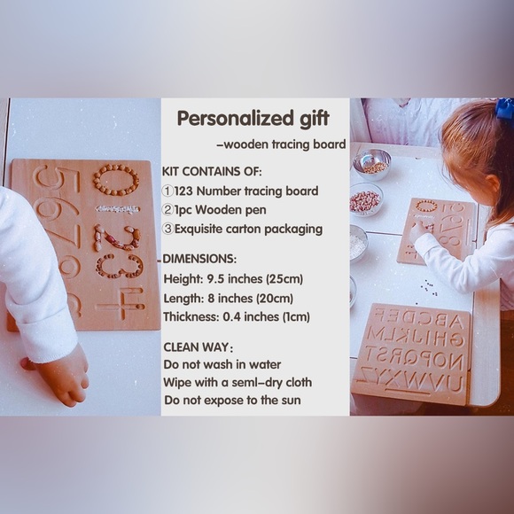 My First Learn To Write Wood Double Sided Number & Shape Tracing Board & Stylus - Picture 7 of 16